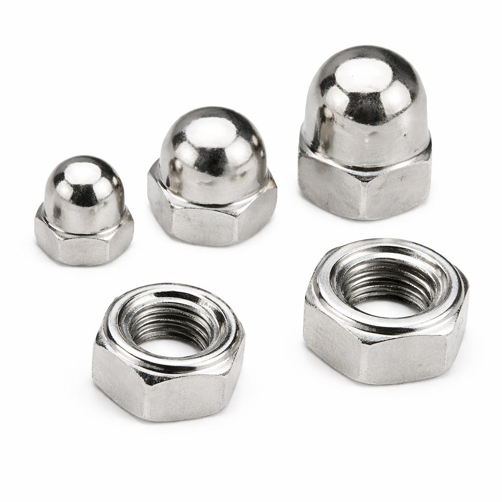 brass-low-crown-cap-nuts